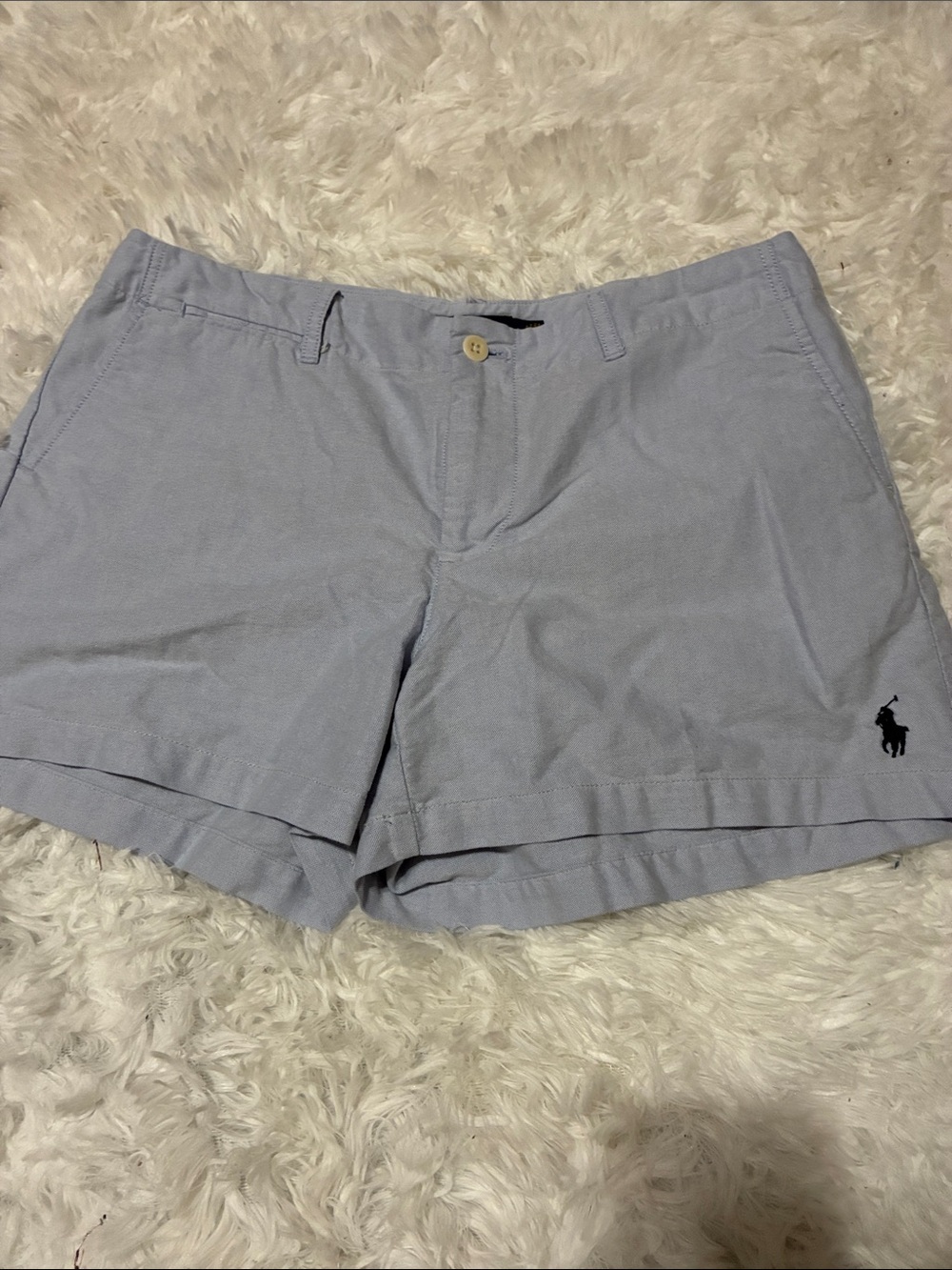 Ralph Lauren Light Blue Women's Cotton Chino Shorts 6